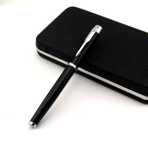 Kugelschreiber mit Rollerball-Mine, Metallgehäuse, VIP-Kundengeschenke, personalisiertes Logo und Geschenkverpackung