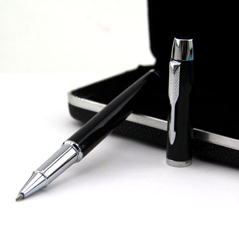 Kugelschreiber mit Rollerball-Mine, Metallgehäuse, VIP-Kundengeschenke, personalisiertes Logo und Geschenkverpackung