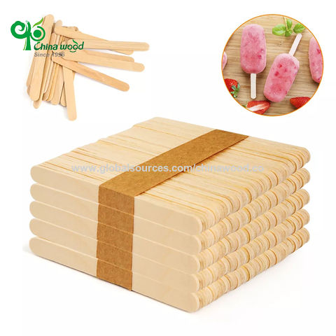 Hot Sales Birch Wood Ice Cream Sticks in Bundle - China Popsicle Stick and  Natural Stick price