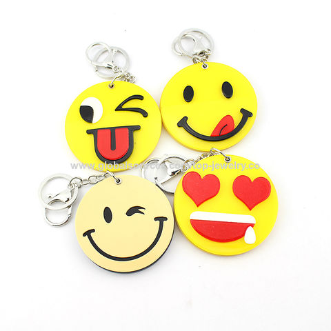 Smiley Face Emoji Keychain / Mirror