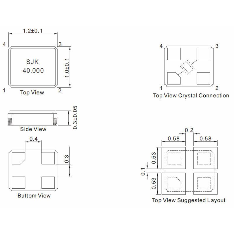 Buy Wholesale China Sjk 1210 Size Smd Crystal Resonator & Crystal ...