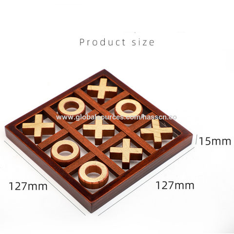 Xo Tic Tac Toe Wooden Game Toy Educational, Entertainment, Leisure