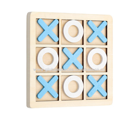 Wood Tic Tac Toe, Classic XOXO