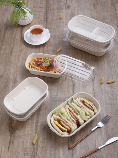 Wholesale China Cheap price China Disposable 500ml 600ml 700ml 800ml 1200ml  1600ml 2100ml Biodegradable Food Container Salad Box, Kraft Lunch Box,  Rectangular Takeout Container Manufacturer and Supplier