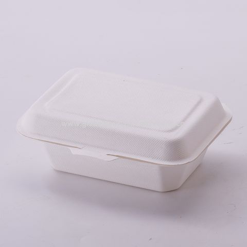 Buy Wholesale China 600ml Disposable Lunch Box Eco-friendly Food Packaging  Bagasse Food Containers Packaging Box & Lunch Box at USD 0.056