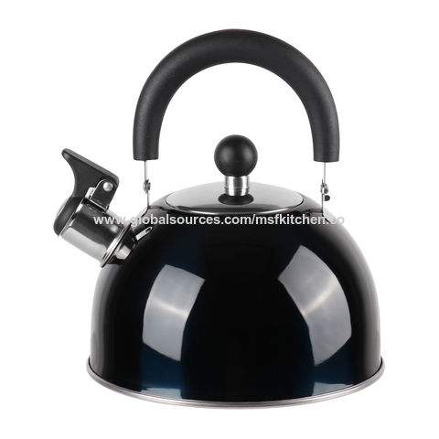 Palm Restaurant RED Stainless Steel Whistling Tea Kettle Induction Gas  Electric