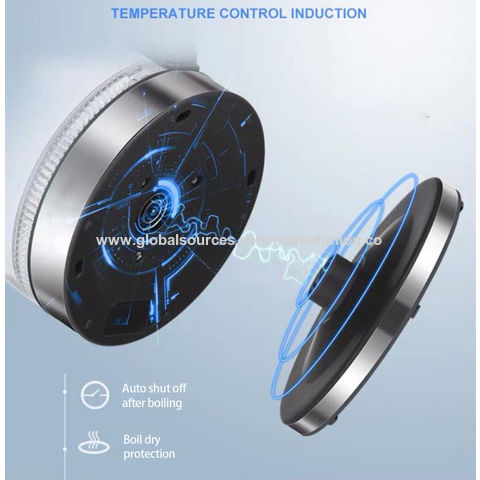 Compre Caldera Eléctrica De Agua Caliente De Vidrio Con Control De  Temperatura Con Indicador Led Azul Calentador De Té Rápido y Hervidor  Eléctrico de China por 4.83 USD