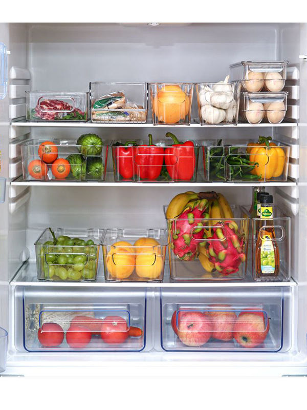 Buy Wholesale China Kitchen Clear Plastic Fridge Freezer Storage  Organization Fruit Containers & Organizer Fridge at USD 2.1