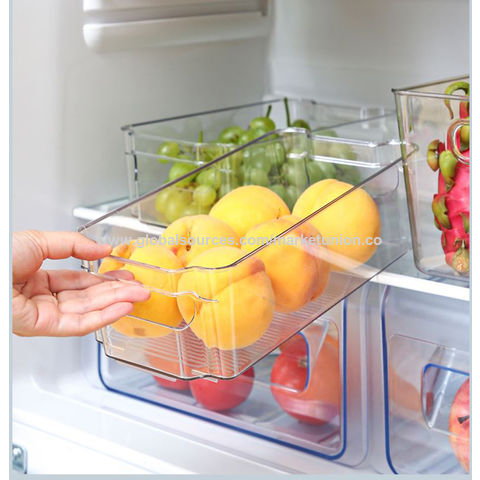 Best Selling Clear BPA Free Pantry Storage Stackable Plastic Refrigerator  Fridge Organizer Bins with Handles - China Pen Holder, Multifunction Pencil  Holder