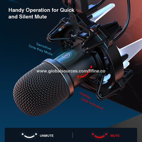 Compre Micrófono Dinámico Usb Para Videojuegos Fifine K688 Xlr y Micrófono  De Estudio Para Podcasting de China por 33.99 USD