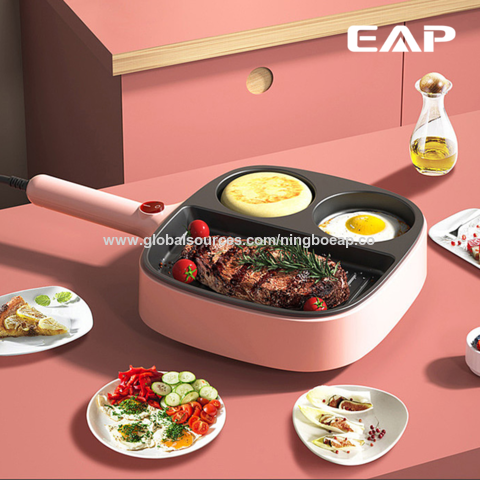 3-in-1 non stick frying pan crepe maker pan cooking wok pot korean cookware  breakfast