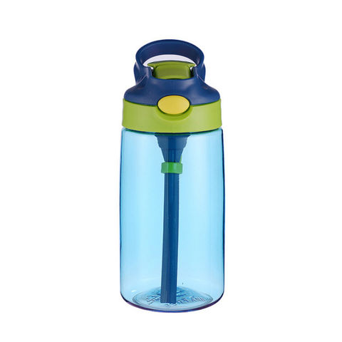 480ML Kids Water Bottle with Straw for School Leakproof Creative