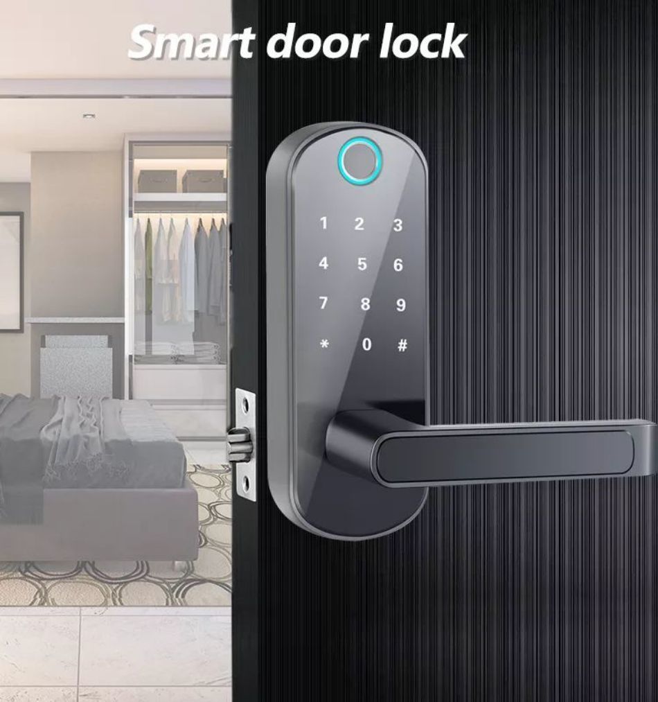 Simple Economical Smart Door Lock 5 Unlock Ways Smart Lock Front Door ...