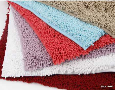 Rubber Backed Bath Rug, Non-Skid, Eco-Friendly Bath Rug