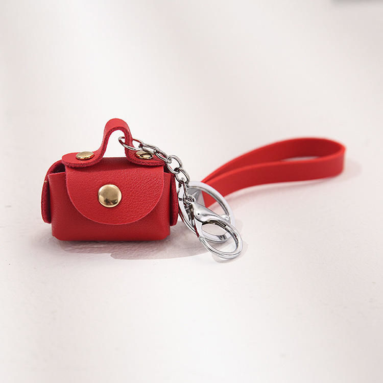 Fashion Shape Heart Coin Purse Key Chain Key Holder Wallet Key Chain Mini  Leather PU Keychain Women Bag Charm Pendant Keyring