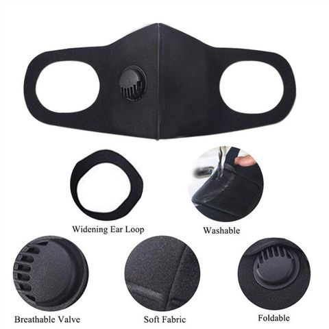 PM 2.5 Staubmaske mit Aktivkohlefilter, Anti-Beschlag, Grippeschutz Mundschutz für Outdoor-Aktivitäten