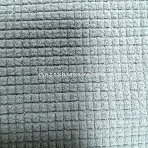 Polyester Spandex Polar Fleece Fabric Grid Fabric $1 - Wholesale China Spandex  Fleece Fabric at Factory Prices from SHAOXING OUYI TEXTILE CO LTD