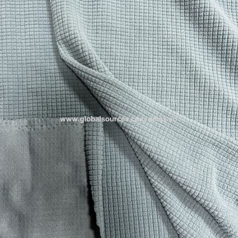 Polyester Spandex Polar Fleece Fabric Grid Fabric $1 - Wholesale China Spandex  Fleece Fabric at Factory Prices from SHAOXING OUYI TEXTILE CO LTD
