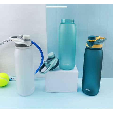 Botella de agua deportiva de plástico de alta calidad sin BPA de 850 ml 600 ml con logo personalizado