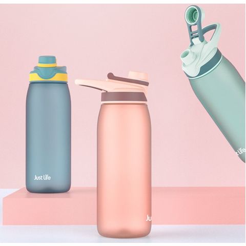 Botella de agua deportiva de plástico de alta calidad sin BPA de 850 ml 600 ml con logo personalizado