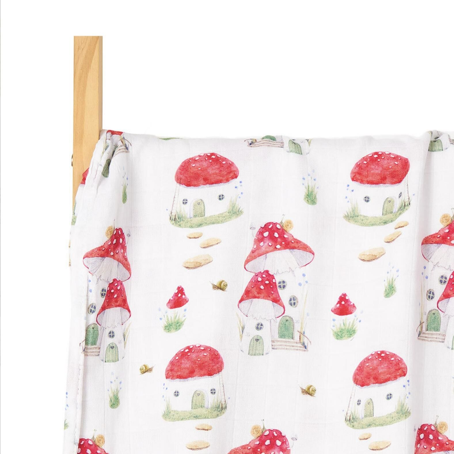 Buy Wholesale China Super Quality Moq50pcs Reactive Printed Bamboo Muslin Blanket & Muslin