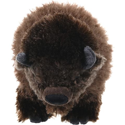 ¡Venta al por mayor! Juguete de peluche con animales de peluche de bisonte peludo realista