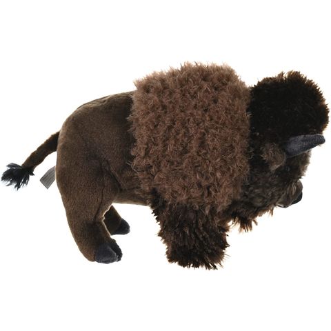 ¡Venta al por mayor! Juguete de peluche con animales de peluche de bisonte peludo realista