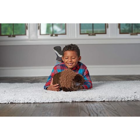 ¡Venta al por mayor! Juguete de peluche con animales de peluche de bisonte peludo realista