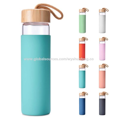 Buy Wholesale China 12oz/16oz Glass Tumbler Glass Water Bottle With Straw  Silicone Protective Sleeve Bamboo Lid Bpa Free & Glass Tumbler Glass Water  Bottle at USD 2.47