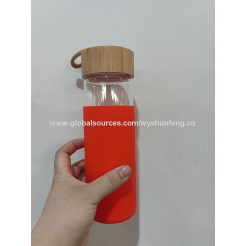 Buy Wholesale China 16 Oz Glass Leak Proof Bamboo Lid Stainless