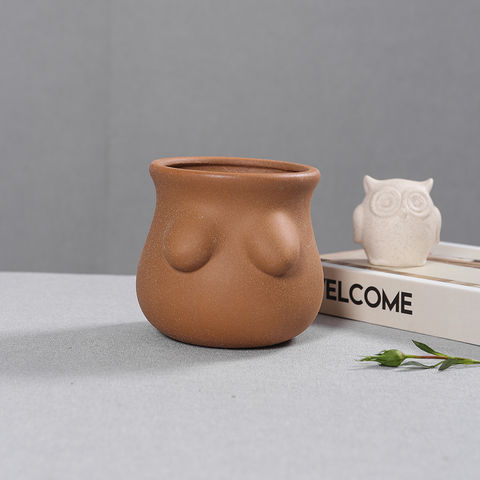 Buy Wholesale China Ceramic Houseplant Pot Retro Style Matte Grit Coloured  Galze Finished Decorative Mini Flower Planter & Retro Decorative Plant Pots  at USD 1.5