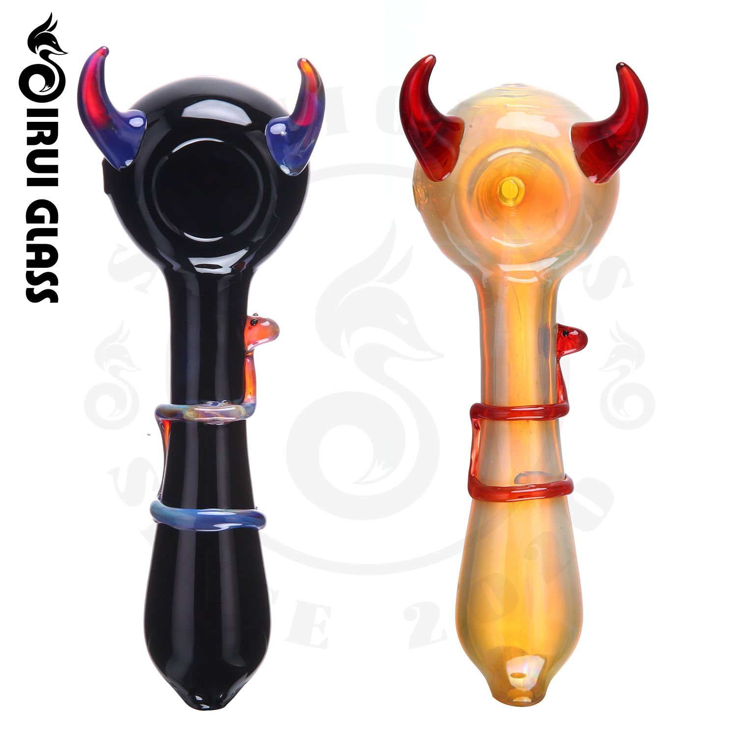 Buy Wholesale China Glass Bong Wholesale Hand Pipe Horns Themed Design