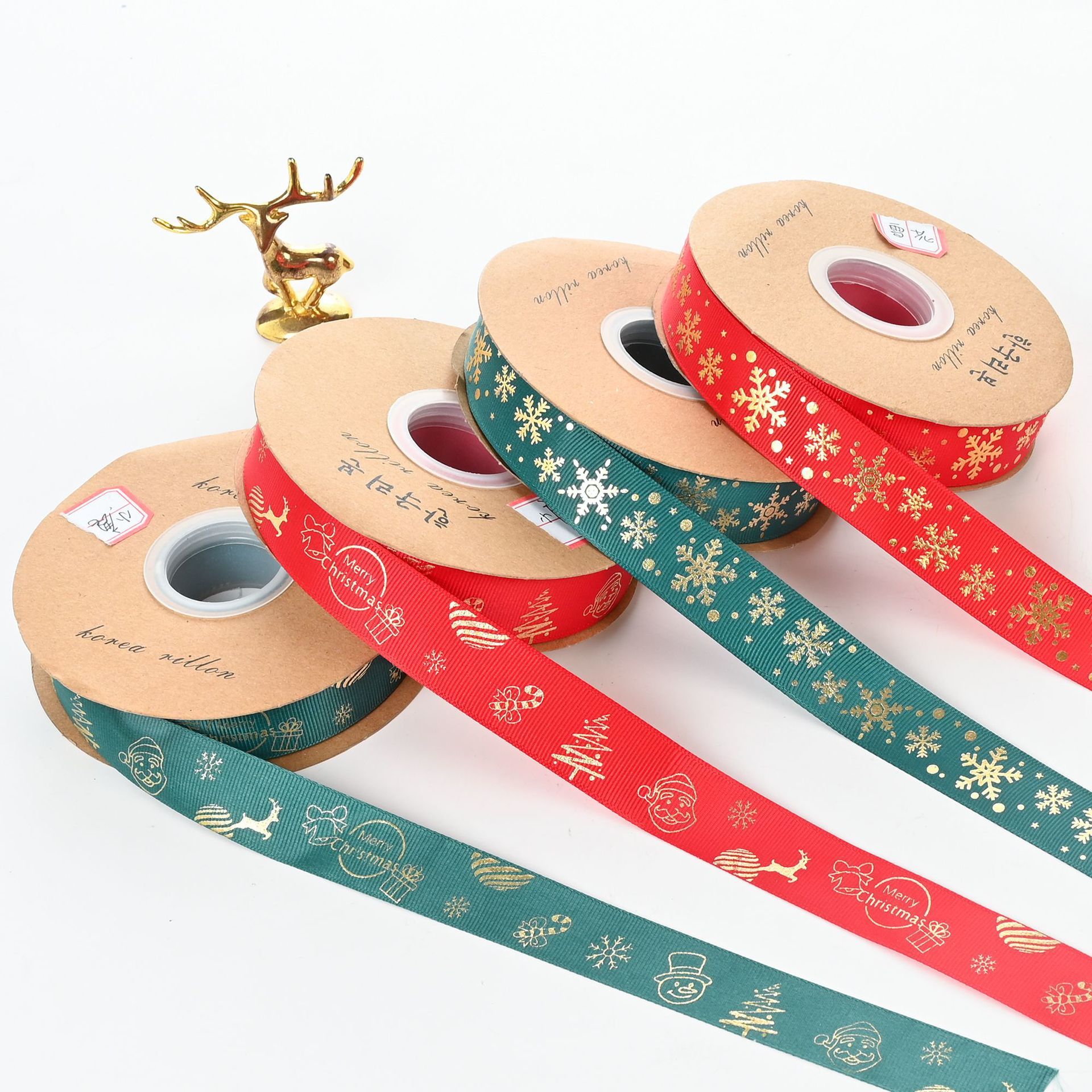 Buy Wholesale China Christmas Ribbons Metallic Glitter Fabric Holiday ...