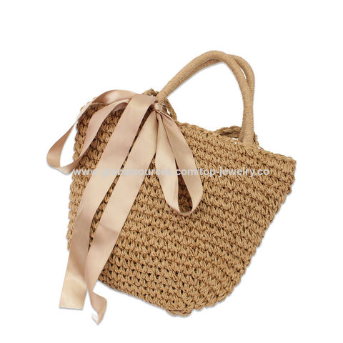 Summer Fashion Simple Shoulder Bags Large Capacity Paper Straw Beach Handbag  - China Replicas Bags and Wholesale Replicas Bags price