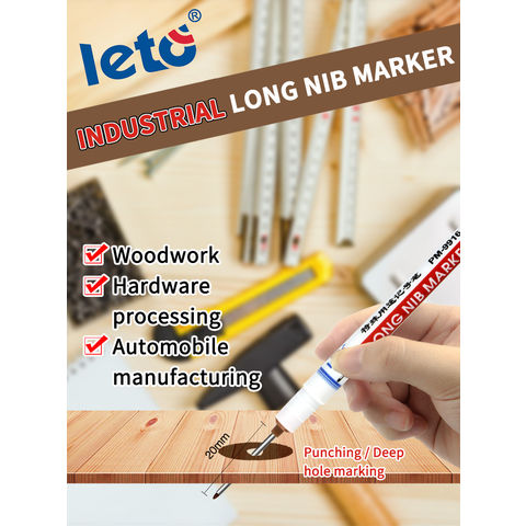 Buy Wholesale China Deep Hole Marker Pens Deep Drill Hole Long Nib Marker  Waterproof Deep Hole Marker Pens & Deep Hole Marker Pens at USD 0.2