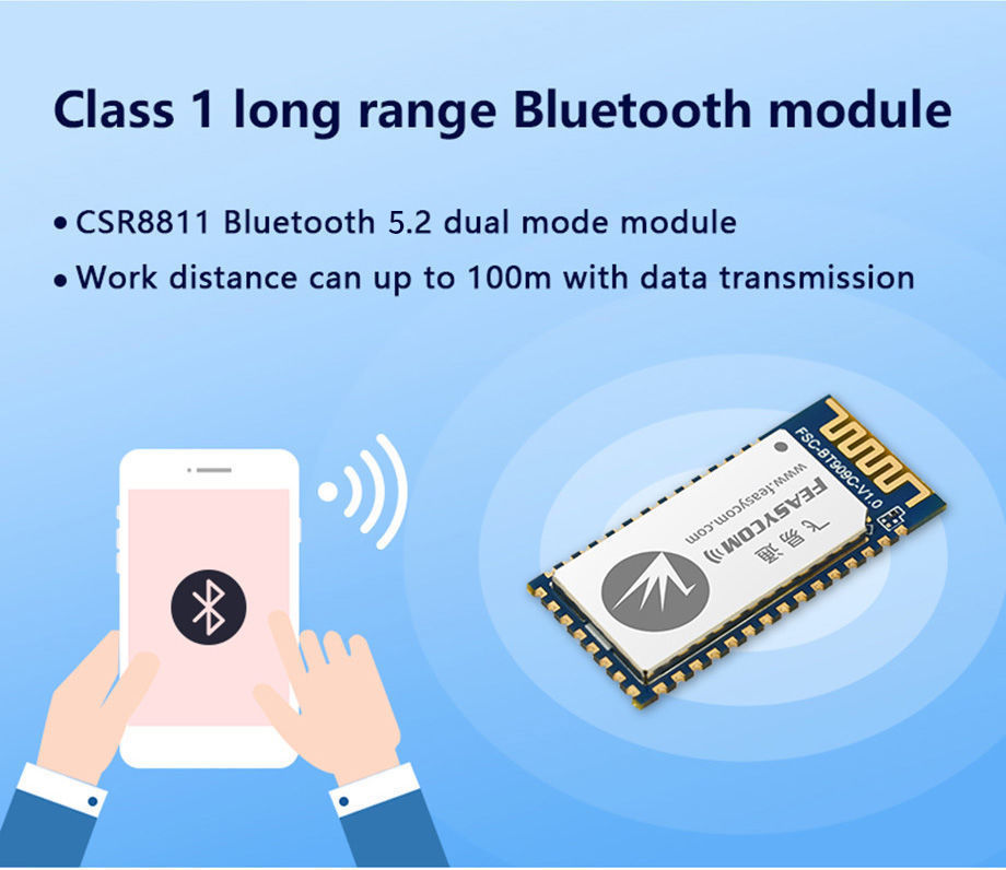 Bluetooth 5.0 Mesh Module Long Range 100M with High Performance