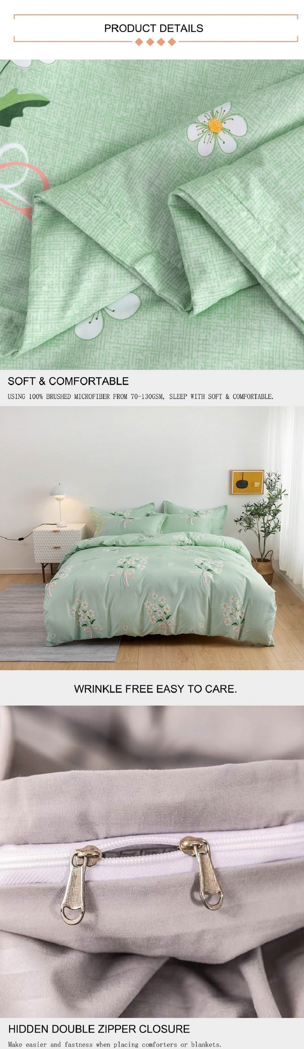 Luxury 100 Polyester Thick Microfiber Printed Bed Sheets and Curtains Set  Duvet Covers with Matching Curtains - China Bedding Set and Bed Sheet Set  price