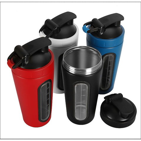 Stainless Steel Protein Shaker Cup Portable Fitness Sports Mug