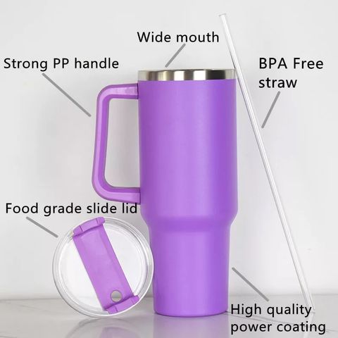 40oz Adventure Quencher Travel Tumbler 18/8 Soft Matte Big Grip Flowstate  Double Wall Insulation with Handle Straw - China 40oz Tumbler with Handle  and Stainless Steel Cup price