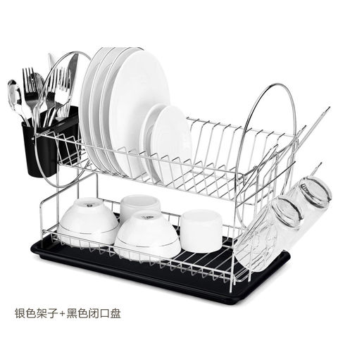 Buy Wholesale China Dish Drying Rack 2-tier Compact Kitchen Dish Rack  Drainboard Set Cutting Board Holder For Kitchen For Glass & 2-tier Dish Drying  Rack For Glass at USD 4.81