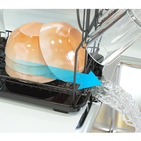 Buy Wholesale China Wholesale Upgraded New Auto Drain System Anti-rust  Robust 2-layer Structure Layer Dish Drainer Holder Kitchen Dish Drying Rack  & Dish Racks at USD 13