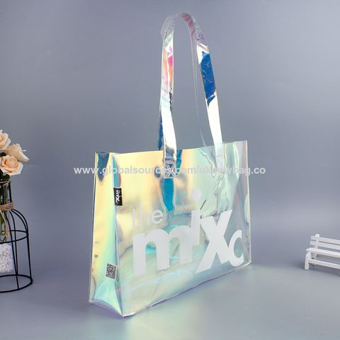 Transparent PVC Shopping Bag for Woman Free Sample Recycled Shoulder Tote  Bag with Logo Custom Print Logo Lady Tote Bag in Stock - China Shopping Bag  and Tote Bag price