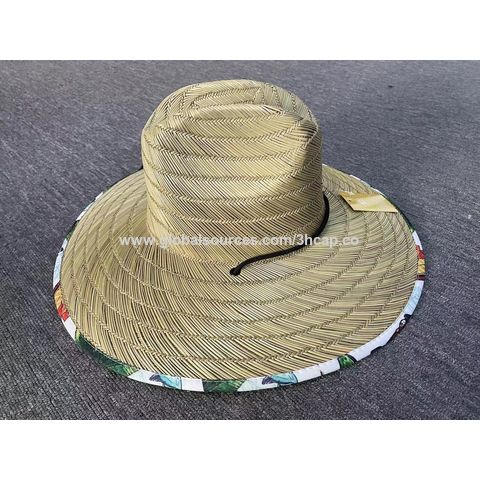 Compre Gorro De Playa De Papel Natural Personalizado De Alta Calidad, Sombreros  De Paja Para Hombres De Panamá y Sombrero De Playa Para Hombres Paja de  China por 1.9 USD