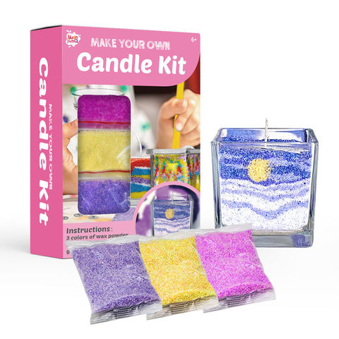 Buy Wholesale China Wholesale Velas Decoratives Colorful Granulated Sand  Wax Candle Making Kit With Glass Bottle & Colorful Granulated Sand at USD  3.55