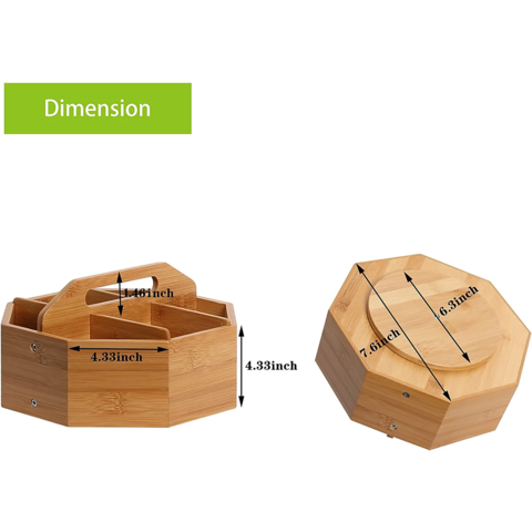 Wholesale 9 Compartments Bamboo Tea Box Coffee Tea Bag Storage Holder  Organizer For Kitchen Cabinets Home Tea Holders - AliExpress