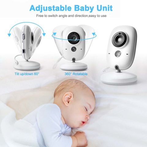 Comprar Monitor de bebé inalámbrico, intercomunicador de voz para cuidado,  cámara de seguridad portátil de conversación de 2 vías