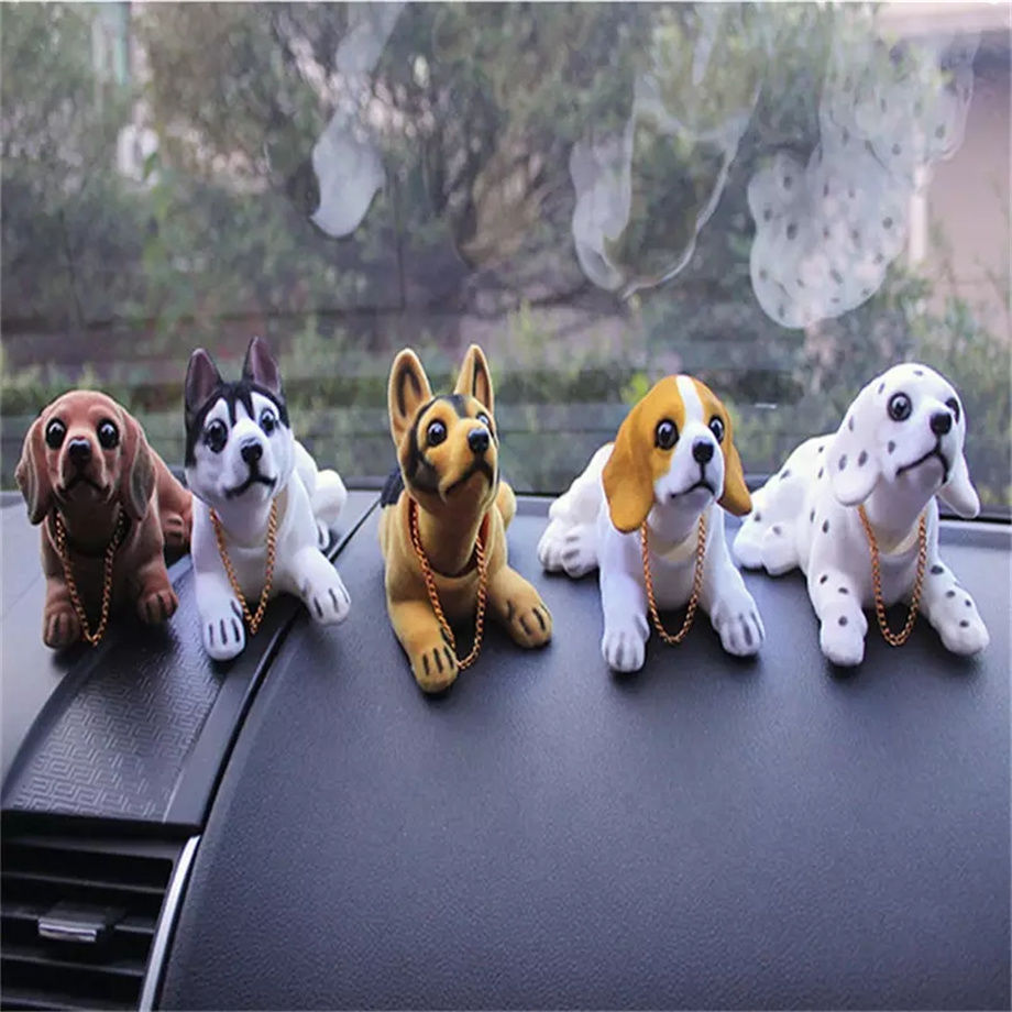 Décoration de Voiture Chien de voiture de voiture mignon chien, head head  head chien décor voiture intérieur tableau de bord de tableau de bord