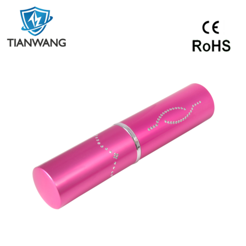 Personal Protection Non Lethal Lipstick Stun Gun Keychain Self Defense Kit for Women stun gun with LED flashlight
