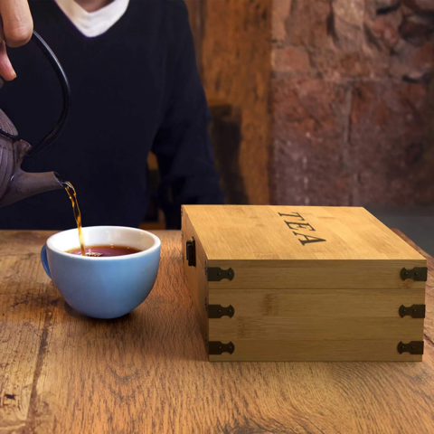 Boîte de rangement pour thé avec 8 compartiments, boîte de rangement pour  sachets de | bol