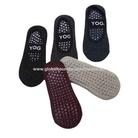 Comprar Calcetines de Yoga con cinco dedos antideslizantes de silicona para  mujer, medias de algodón para Pilates, transpirables, para gimnasio,  Fitness, correr, baile deportivo